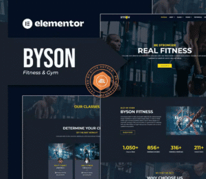 Byson – Fitness & Gym Elementor Template Kit