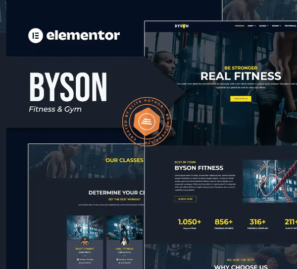Byson – Fitness & Gym Elementor Template Kit