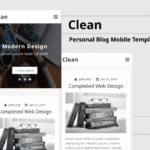 Clean – Personal Blog Mobile Template