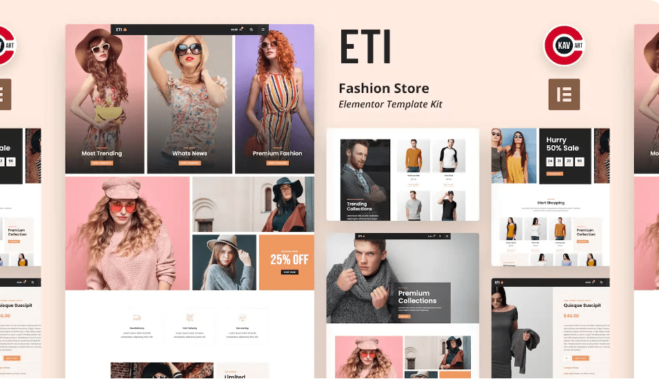 ETI – Fashion Store Elementor Template Kit - Image 2
