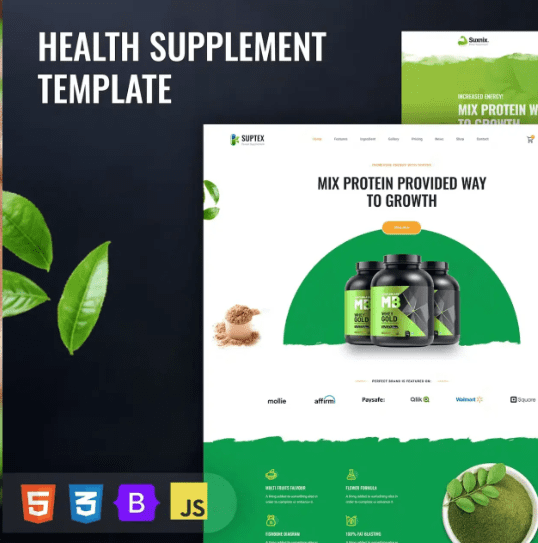 Health Supplement Landing Page