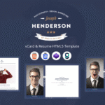 Henderson – vCard & Resume HTML5 Template