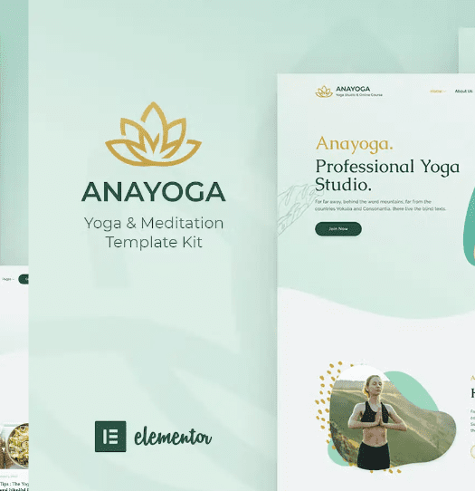 Anayoga – Yoga Teacher & Studio Elementor Template Kit