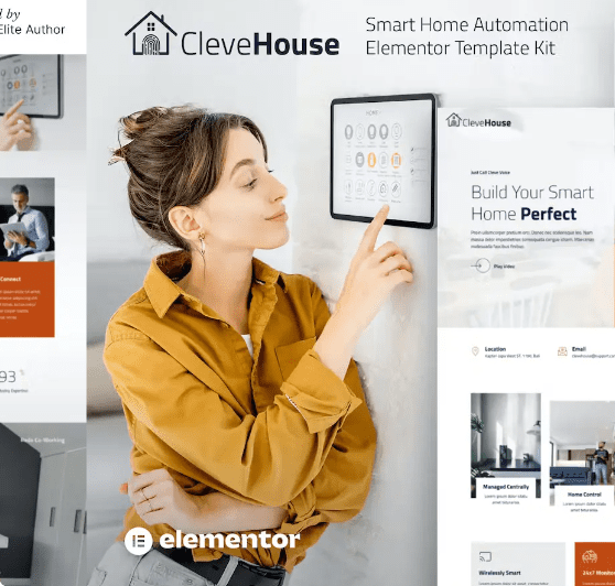 Clevehouse – Smart Home Automation Elementor Template Kit