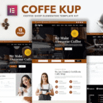 CoffeeKup – Cafe & Coffee Shop Elementor Template Kit