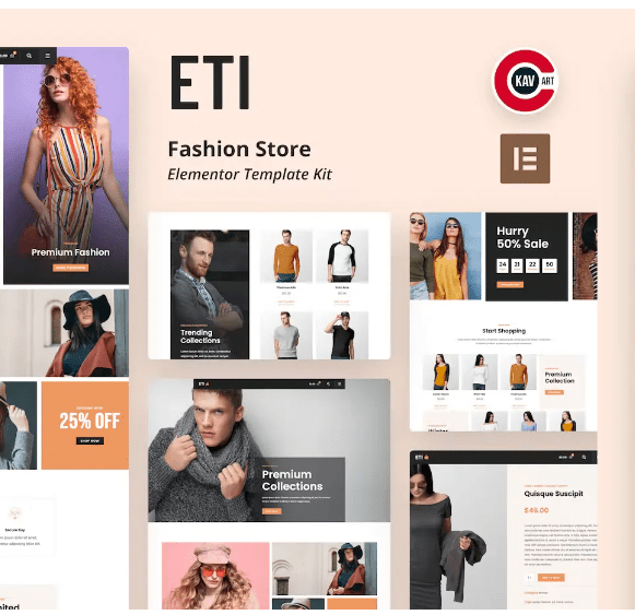 ETI – Fashion Store Elementor Template Kit