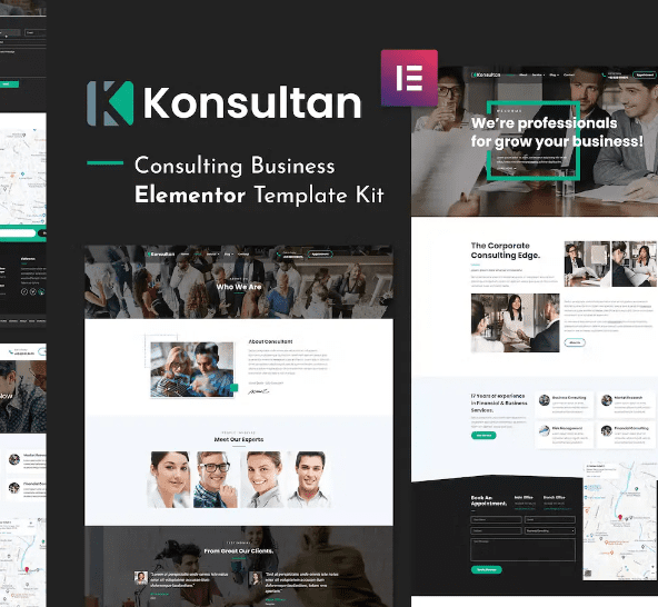 Konsultan Kit – Consulting Business Elementor Template Kit