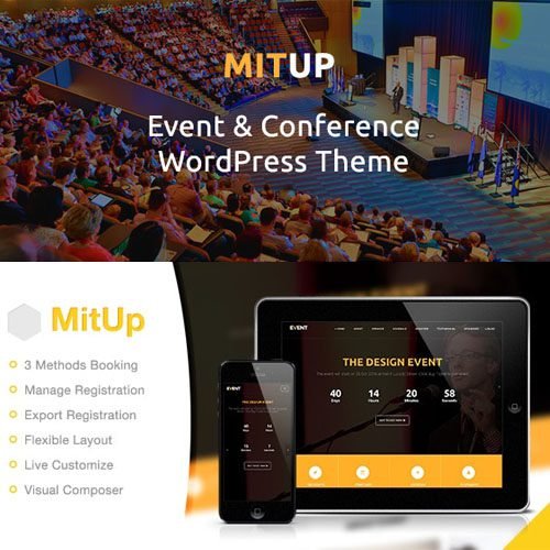 MitUp – Event & Conference WordPress Theme
