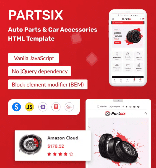 Partsix – Auto Parts & Car Accessories Shop HTML T