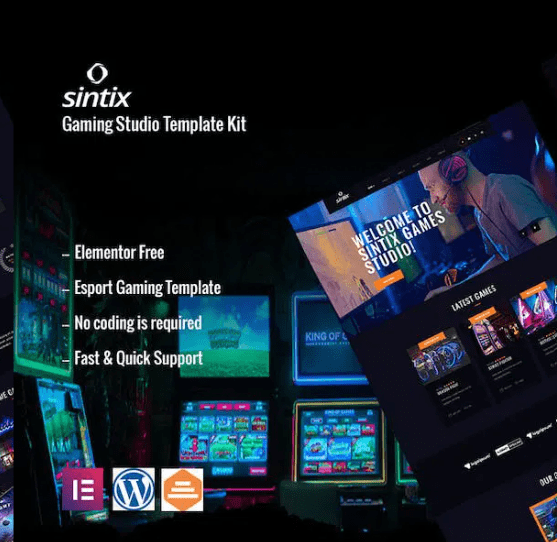 Sintix – Gaming Studio Elementor Template Kit