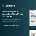 Zensure – Insurance Agent Gutenverse FSE WP Theme