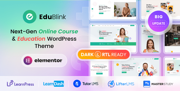 EduBlink – Education and Online Course WordPress Theme
